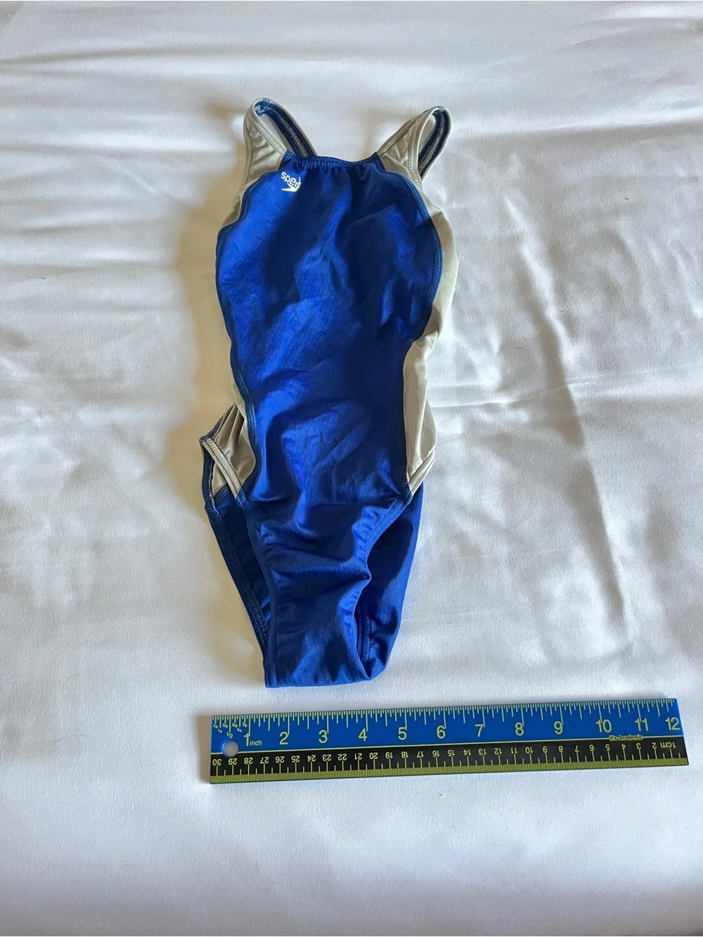 Speedo Fastskin (Original $170) FSII Size 28 Blue/Gray Recordbreaker Swimsuit